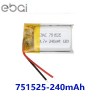 EBAI﮵751525 3.7v 240mAh ȤƷ Сƾ﮵ʯׯ